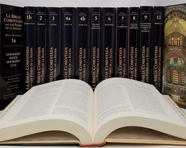 La Biblia comentada por los Padres de la Iglesia-NUEVO TESTAMENTO- Se incluyen los Catorce (14) volúmenes de la colección.