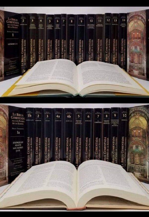 La Biblia comentada por los Padres de la Iglesia Antiguo y Nuevo Testamento - Se incluyen los treinta (30) volúmenes de la colección.