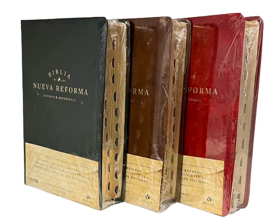 Portada de la Biblia 500 años de la Reforma RVR60 con tapa dura y contenido de estudio Biblia 500 años Reforma RVR60