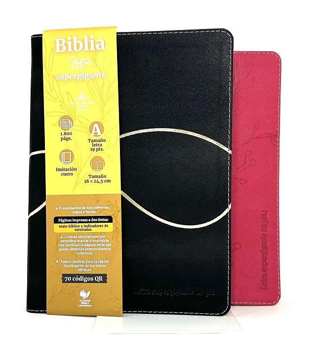 Biblia Reina Valera Letra Supergigante con Códigos QR