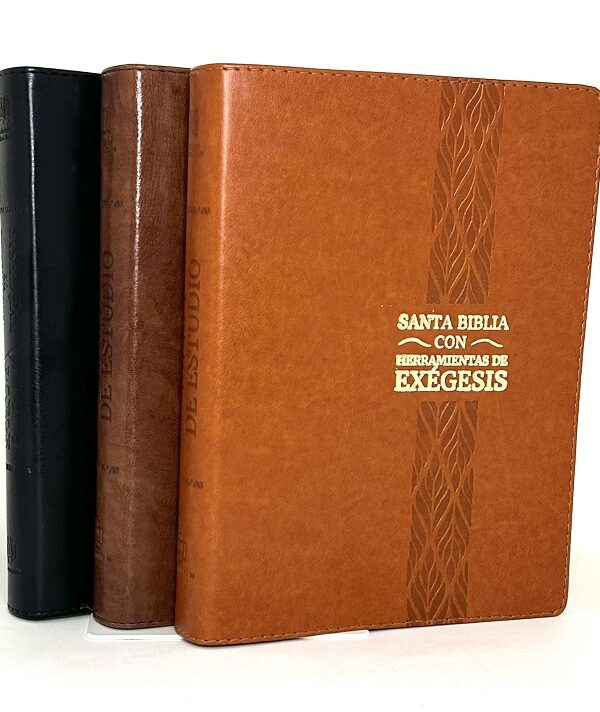 Biblia de Estudio RV95 con Herramientas de Exégesis 3 Tomos