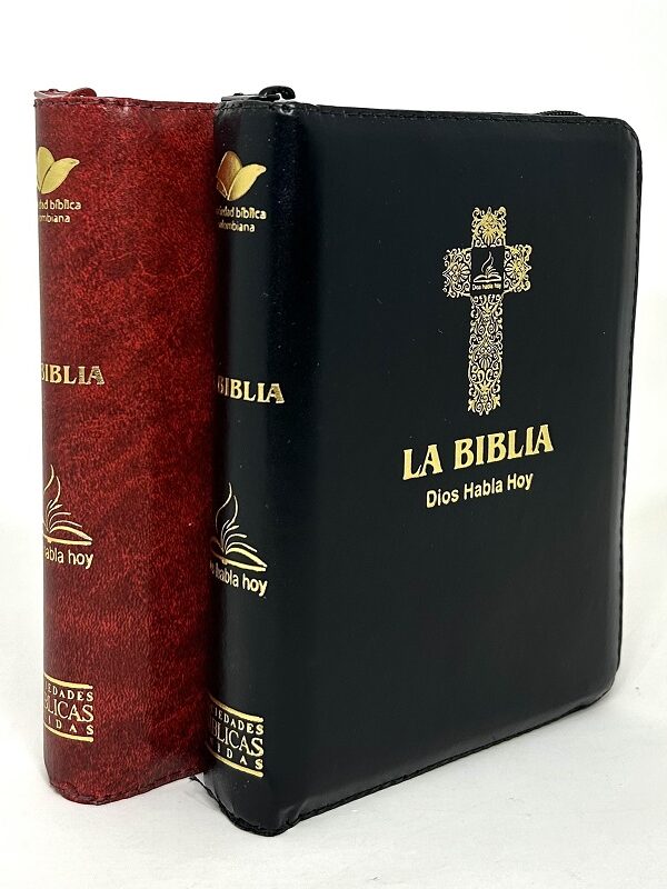 Portada de la Biblia Dios Habla Hoy, edición católica con deuterocanónicos y notas de estudio.