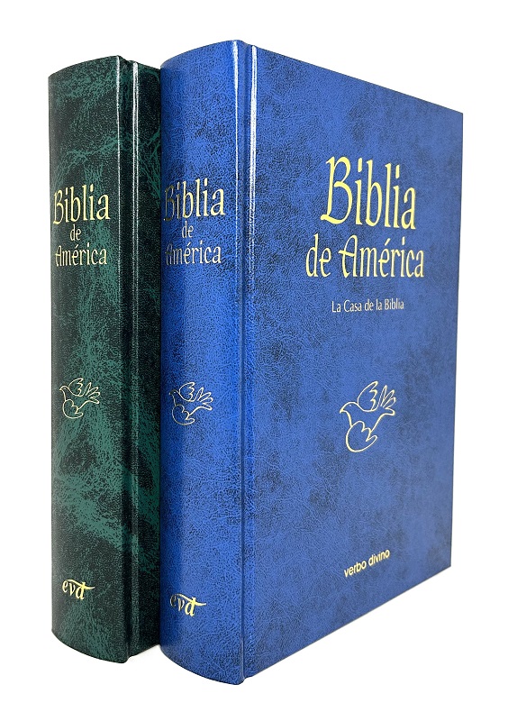 Portada de la Biblia de América – La Casa de la Biblia, con introducciones, notas, mapas, cronología y vocabulario bíblico.​