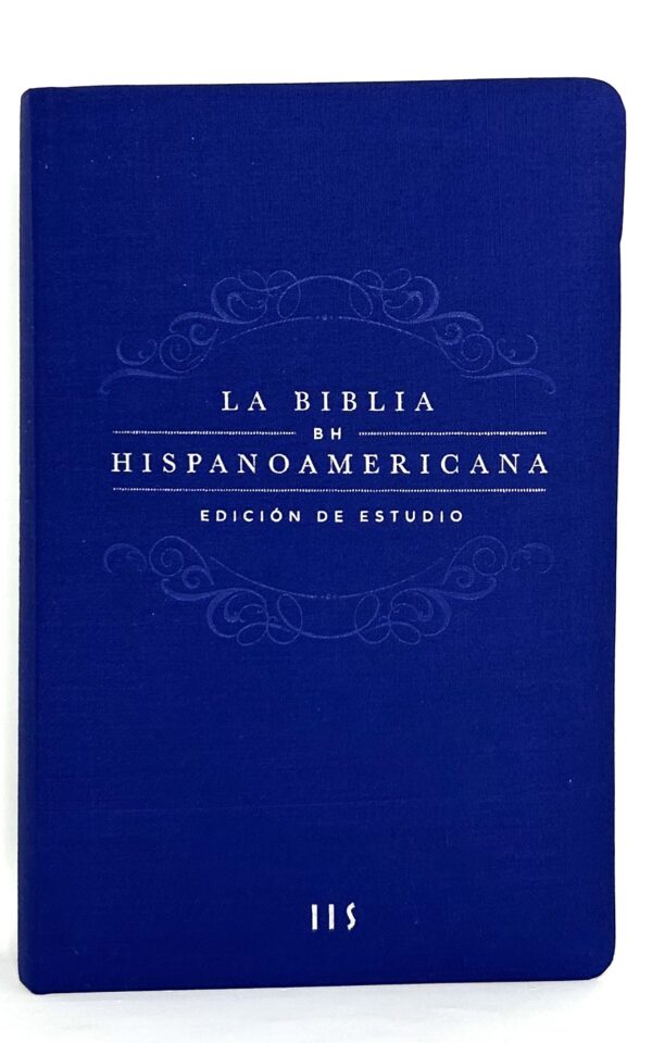 Biblia Hispanoamericana Edición de Estudio Interconfesional tapa azul