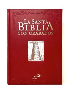 Portada de La Santa Biblia con Grabados, edición de lujo con ilustraciones clásicas