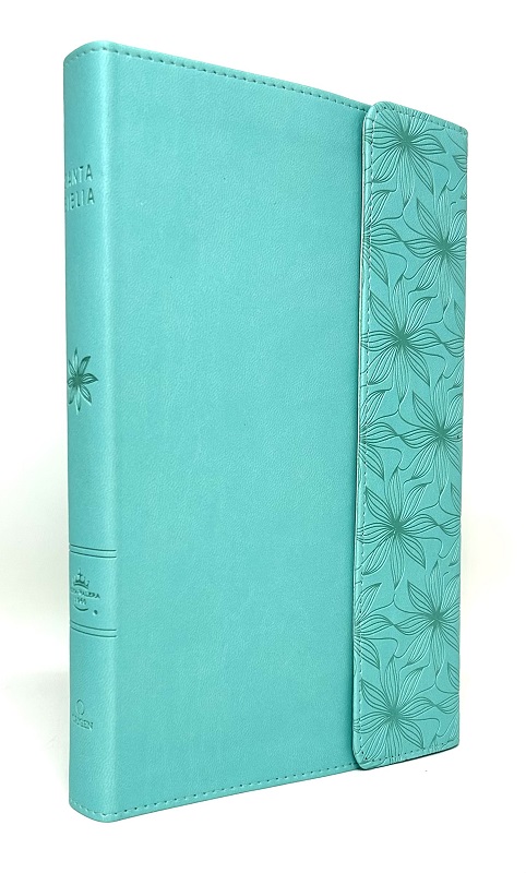 Santa Biblia Reina Valera 1960 de lujo tamaño manual con cover tipo sobre imitación piel