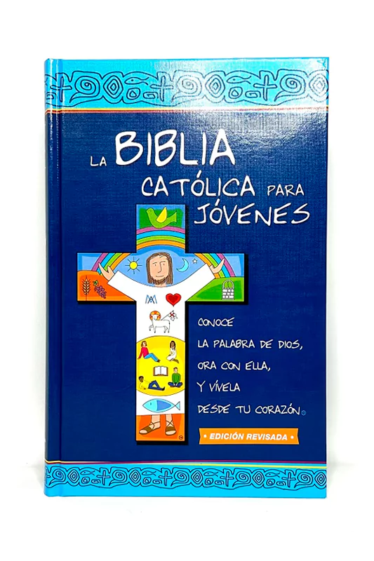 Portada de la Biblia Católica para Jóvenes (Pasta Dura) con diseño juvenil y encuadernación resistente