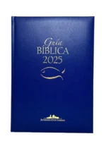 Portada de la Guía Bíblica 2025 con diseño litúrgico y espacio para anotaciones.