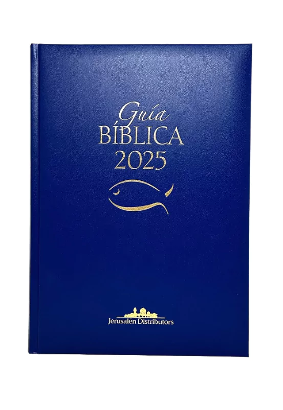 Portada de la Guía Bíblica 2025 con diseño litúrgico y espacio para anotaciones.
