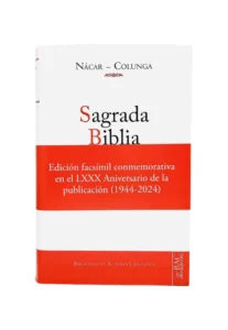 Portada de la Sagrada Biblia Nácar-Colunga Edición Facsímil Conmemorativa 80° Aniversario.