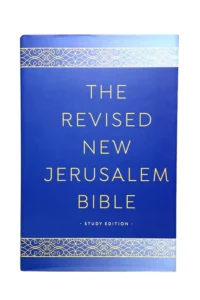 Portada de la Revised New Jerusalem Bible Study Edition con notas de estudio y comentarios detallados para un estudio profundo de la Biblia
