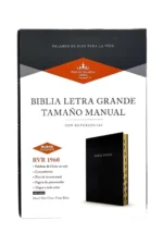 Biblia Reina Valera 1960 Letra Grande Tamaño Manual con Referencias color negro con mapas