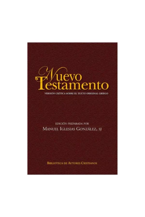Portada del Nuevo Testamento Versión Crítica Griego BAC Maior 2017