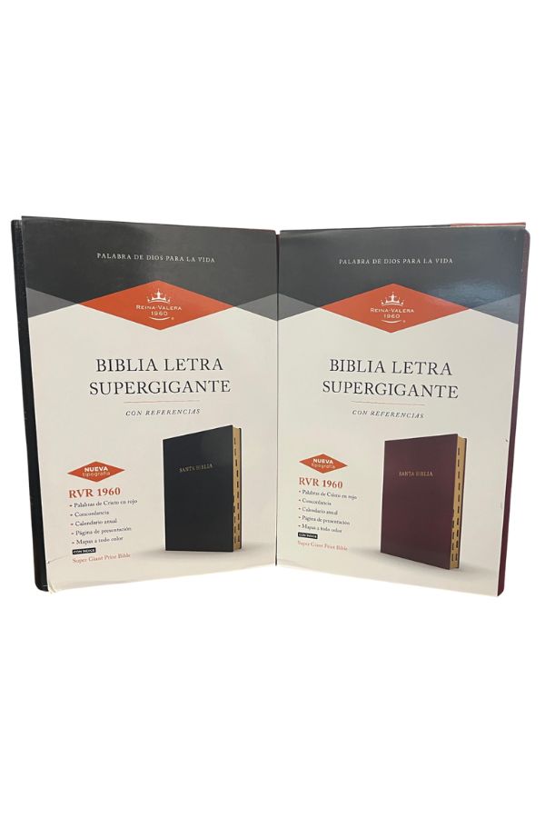 Santa Biblia - RV60 - Letra Super Gigante - Con referencias - Imitación piel