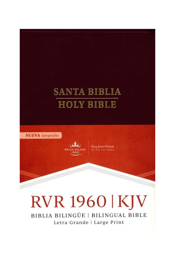 Biblia Bilingüe Reina Valera 1960 / King James Version – Español/Inglés - Letra Grande/Large Print